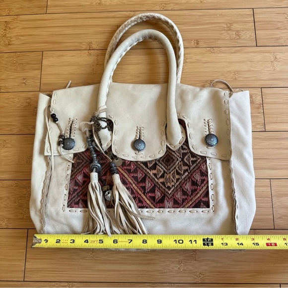 Simone Camille Leather Embroidered Bag - Picture 3 of 9